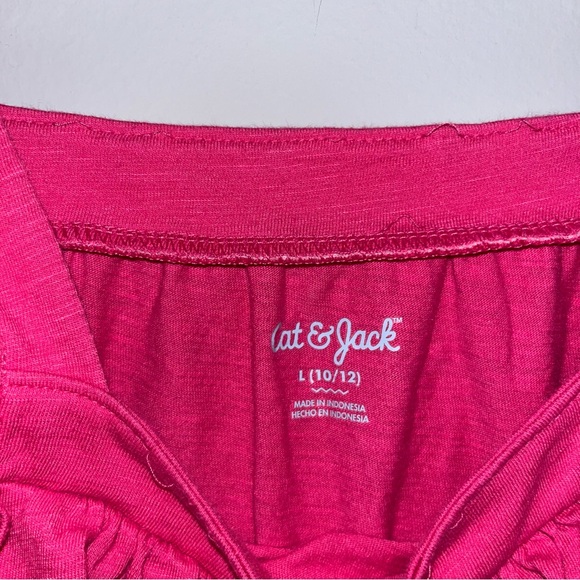 Cat & Jack Pink Ruffled Tank Top - Picture 3 of 4